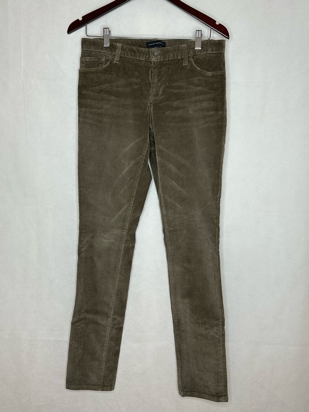 Banana Republic Pants Women SZ 27 Brown Corduroy Cotton Low Rise y2k Minimalist